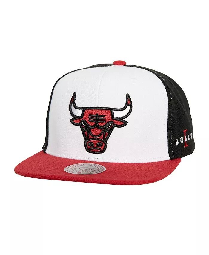 

Мужская кепка Mitchell Ness бело-красная Chicago Bulls Core Snapback Mitchell & Ness, белый