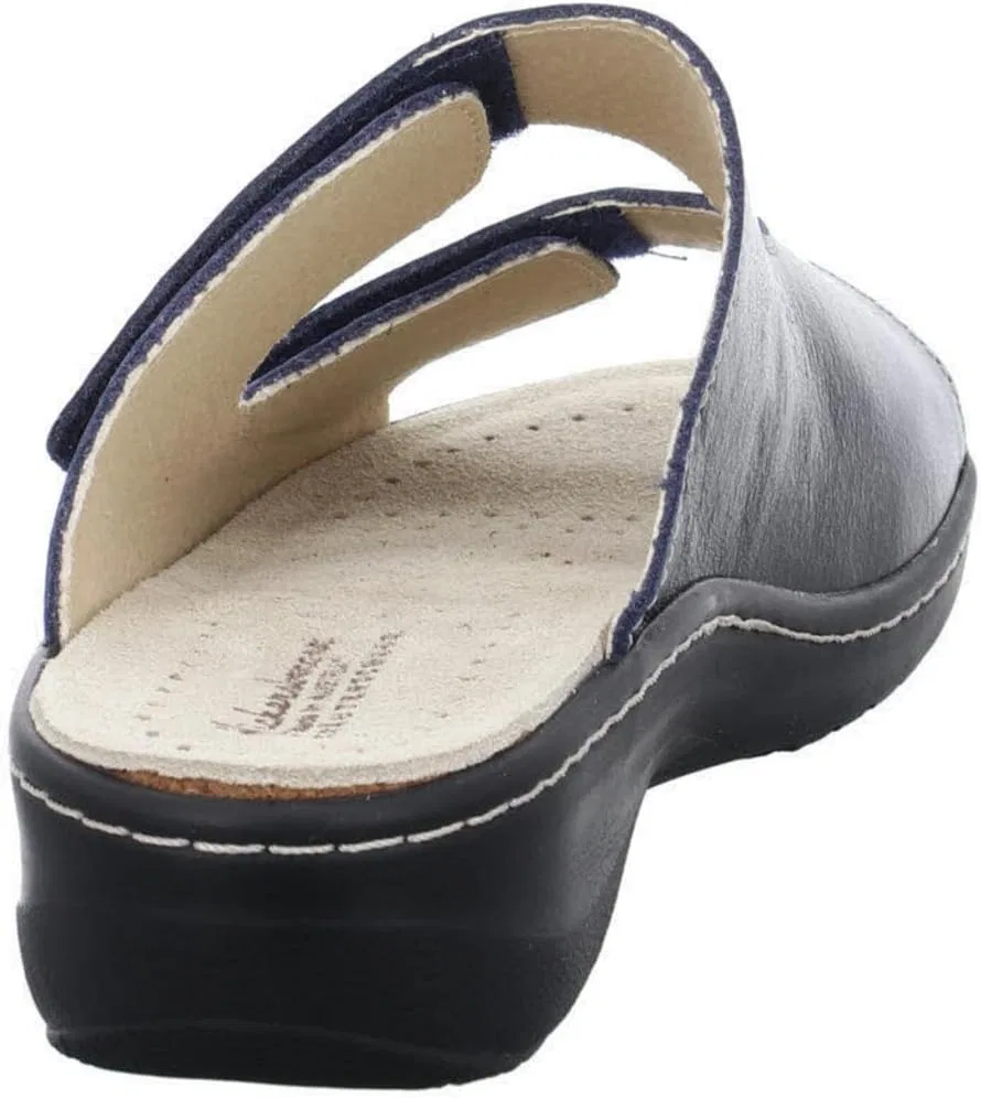 Hickersberger Kräuterschuhe Женские мюли-сандалии Hickersberger Milano из гладкой кожи, уютные домашние тапочки, однотонные мюли Hickesberger красного цвета со сменной стелькой Milano — фото 4