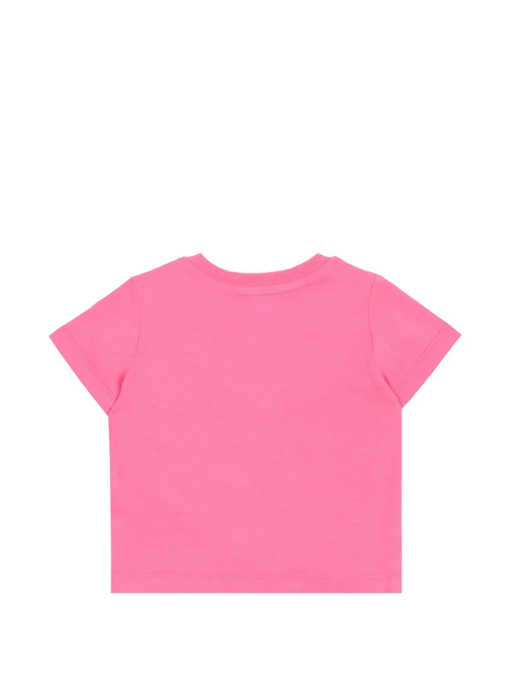 Футболка с короткими рукавами и принтом Moschino Kids, розовый — фото 2