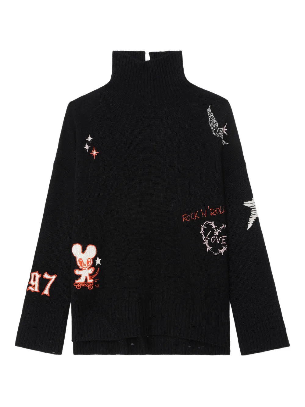 

Свитер Bleeza с вышивкой Zadig&Voltaire, черный