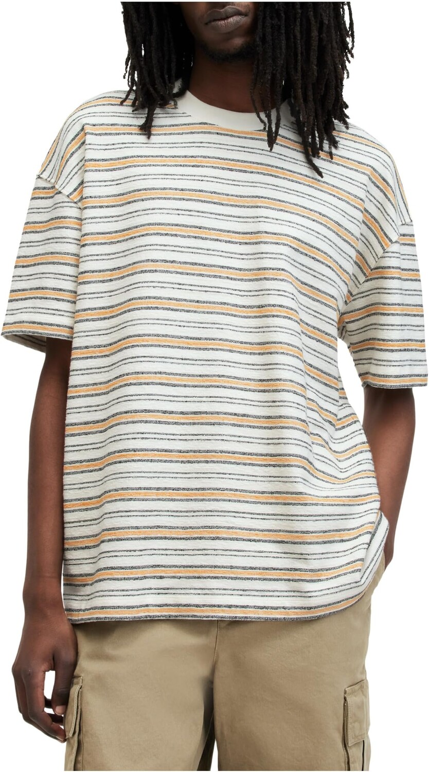 

Футболка AllSaints Stanton Short Sleeve Crew, цвет Off White