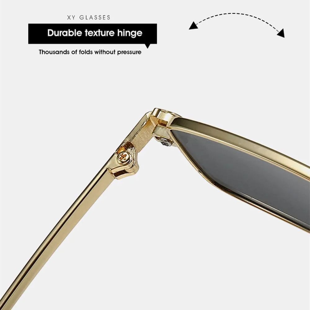 

Модные женские солнцезащитные очки небольшого размера в роскошной металлической оправе, винтажные солнцезащитные очки для женщин, SUN2028 Generic, Gold Tea