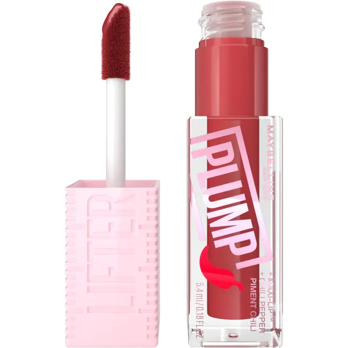 

Блеск для губ brillo de labios lifter plump con chili pepper y ácido hialurónico Maybelline New York, цвет 006 hot chily