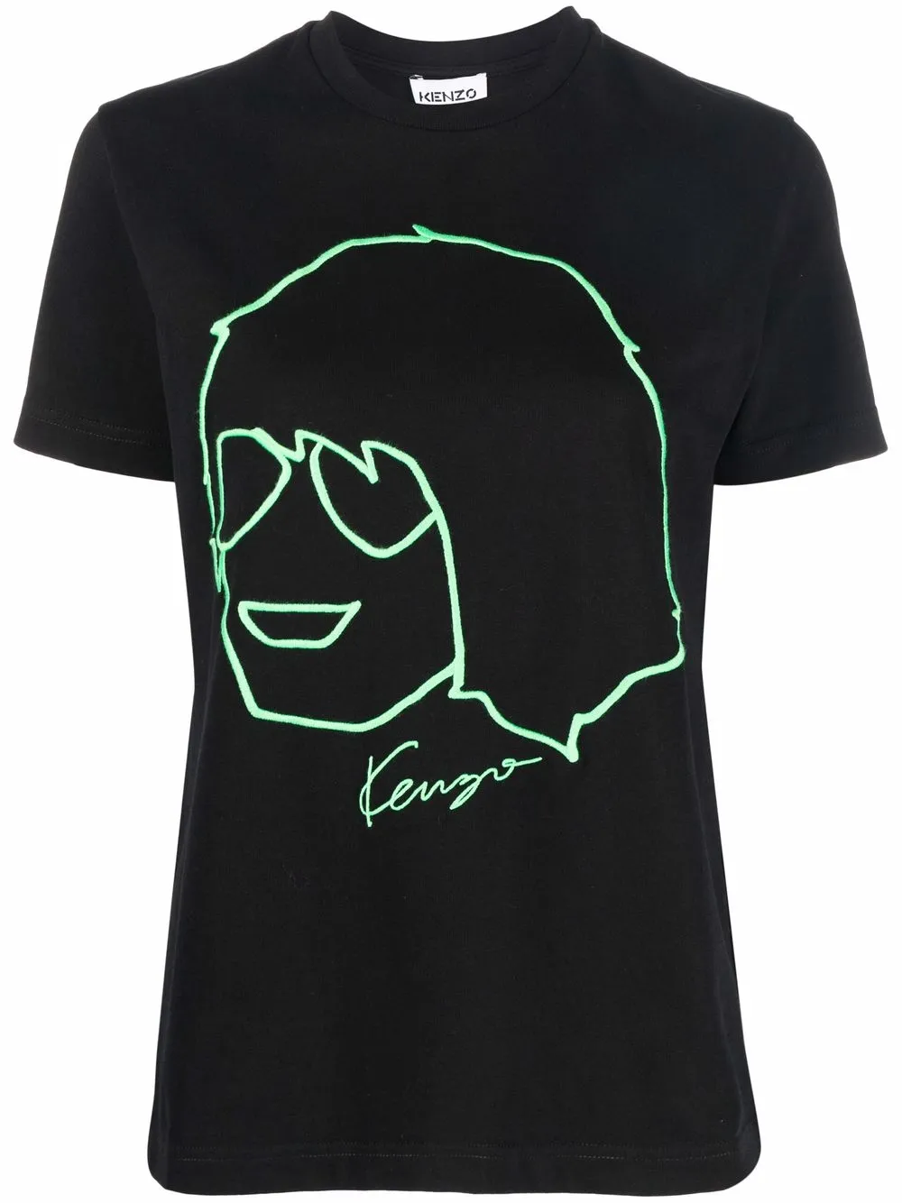 

Футболка с графичным принтом Kenzo, черный