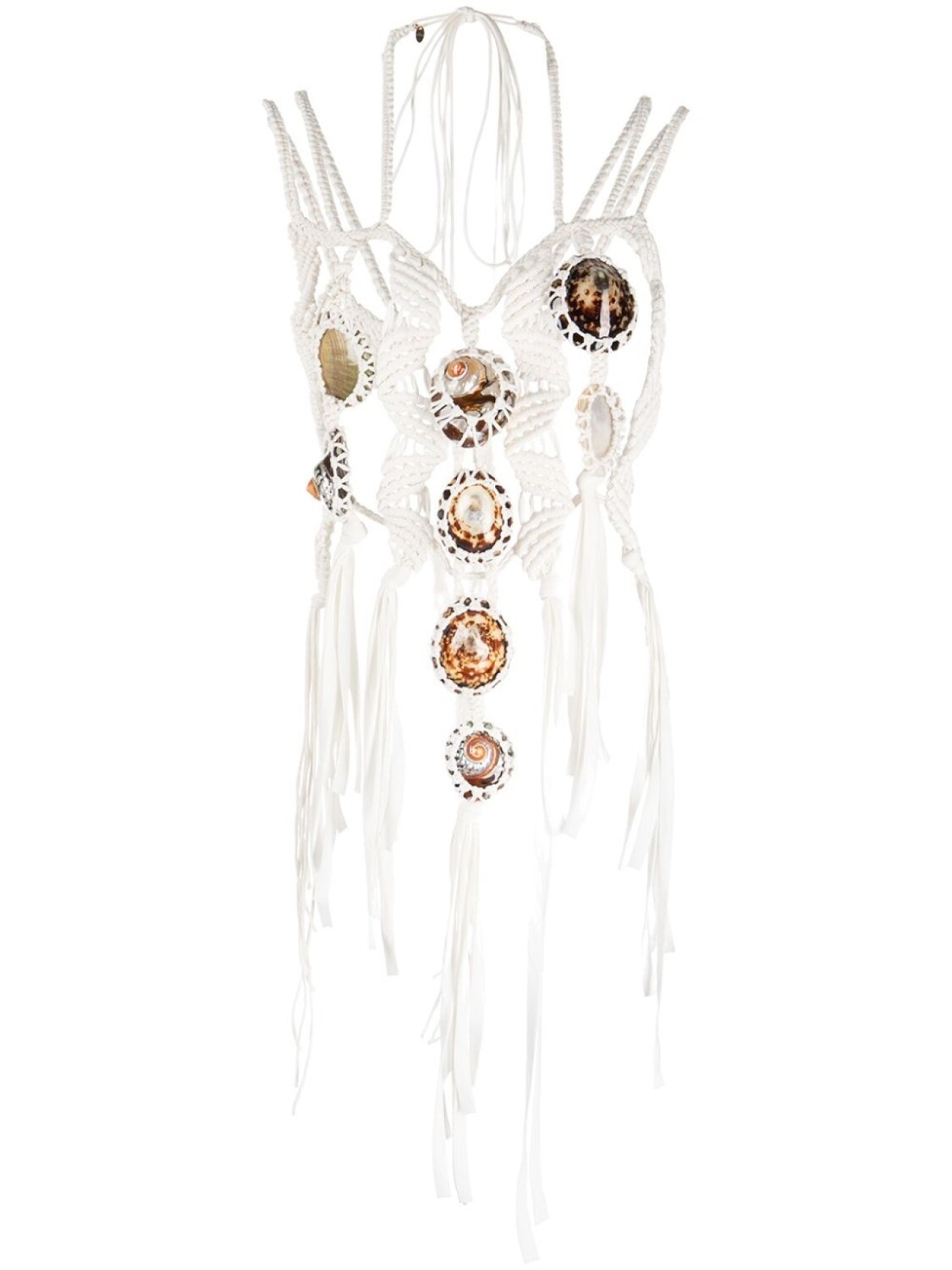 

Колье в технике макраме Chloé, белый