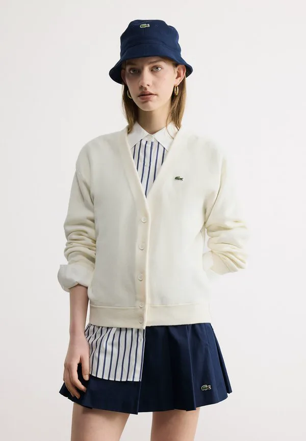 Кардиган Lacoste Flour, трикотажный, однотонный