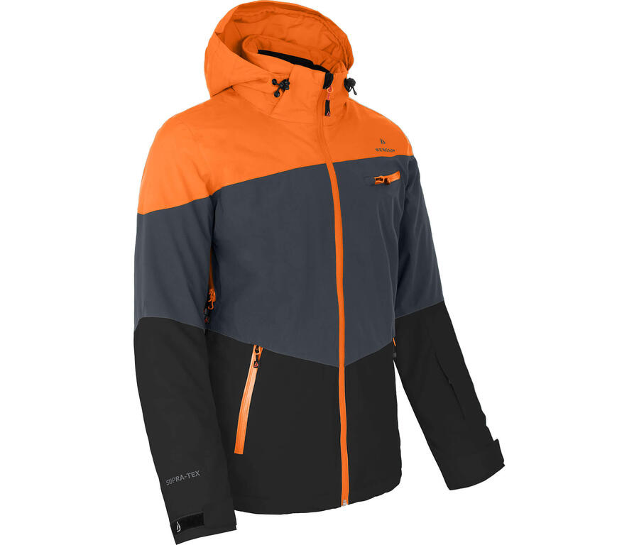 

BERGSON Мужская утеплённая горнолыжная куртка, водонепроницаемость 20 000 мм водяного столба, серая