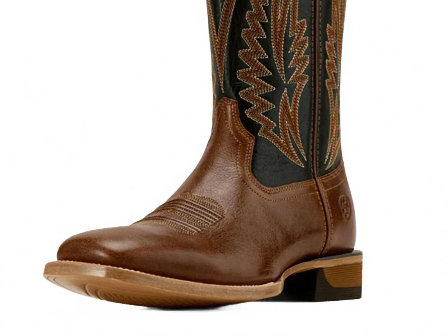ARIAT Мужские ковбойские сапоги Sidewinder Shock Shield с квадратным носком, цвет «имбирный» — фото 4