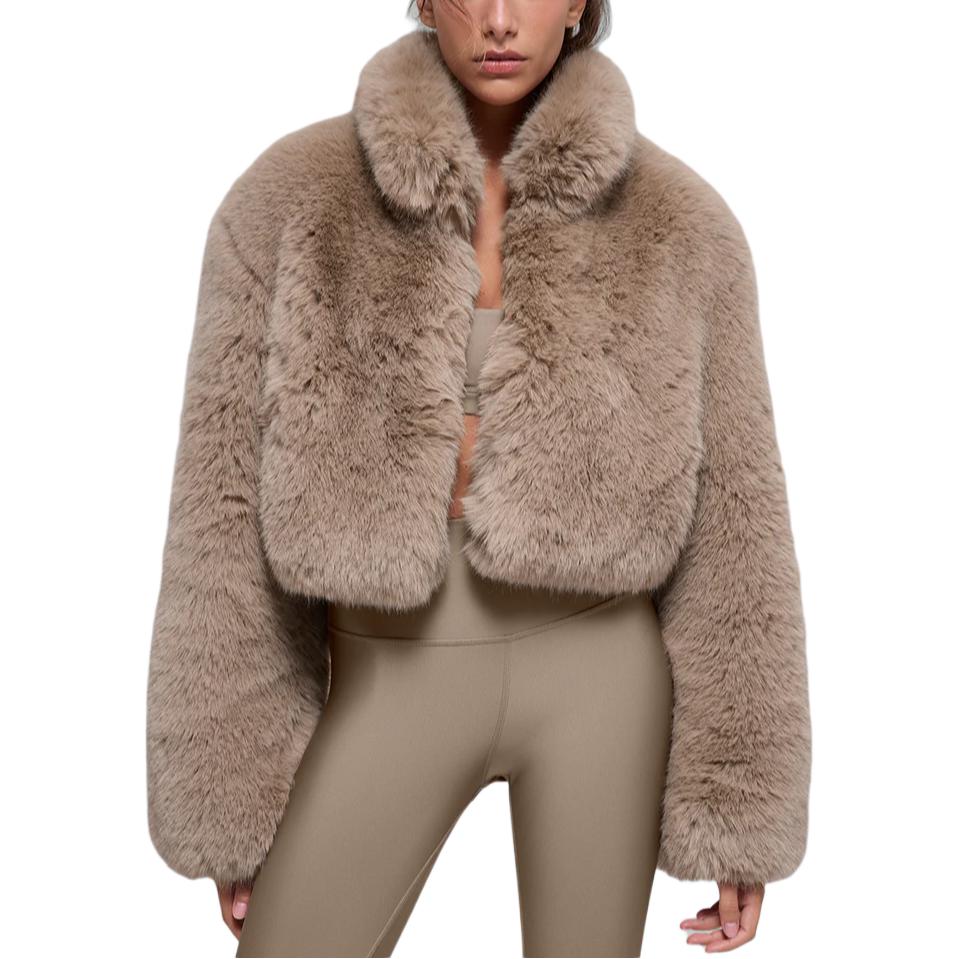 

Бархатистое пальто для женщин Alo Yoga, oat/oat