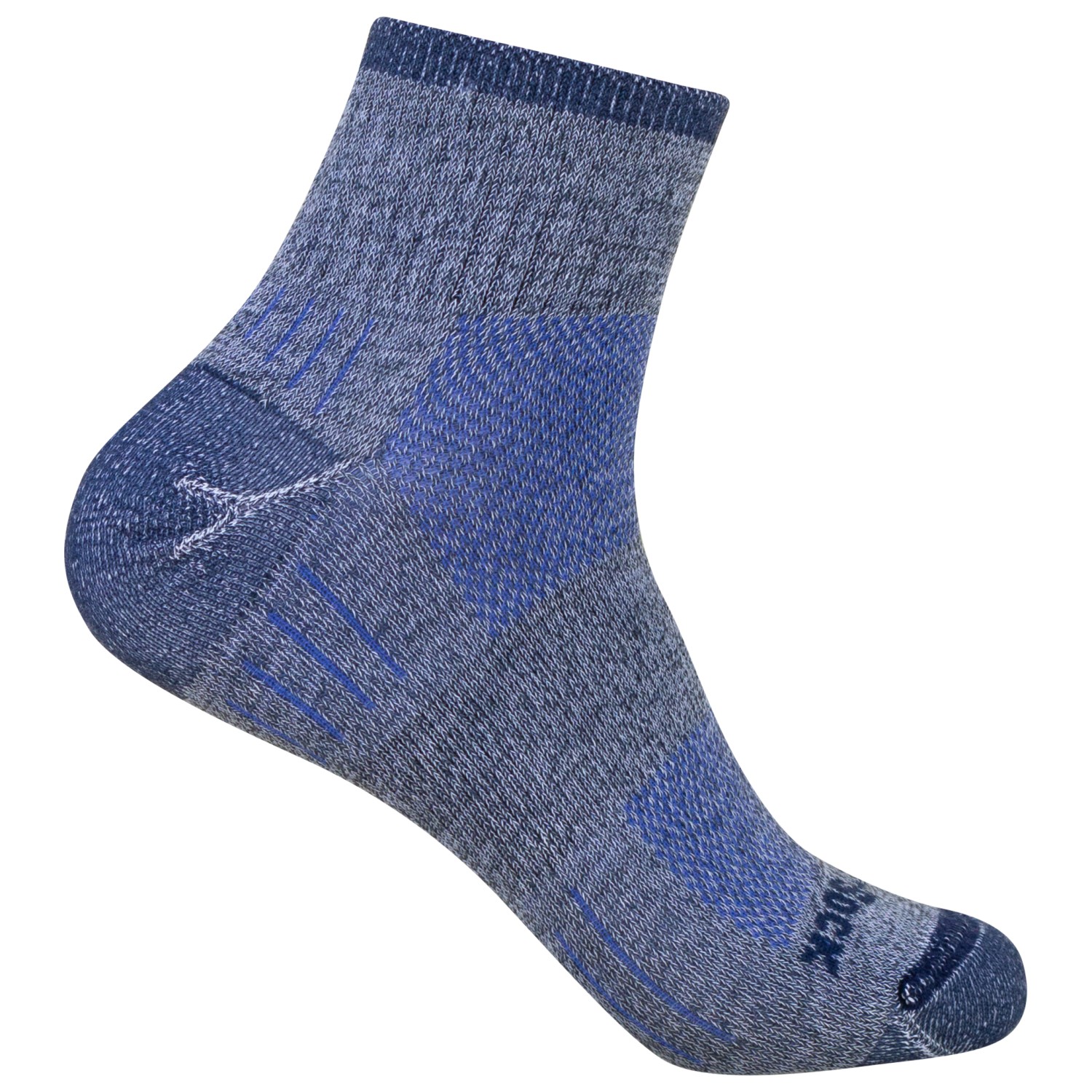 

Многофункциональные носки Wrightsock Escape Quarter, цвет Ash Twist Blue