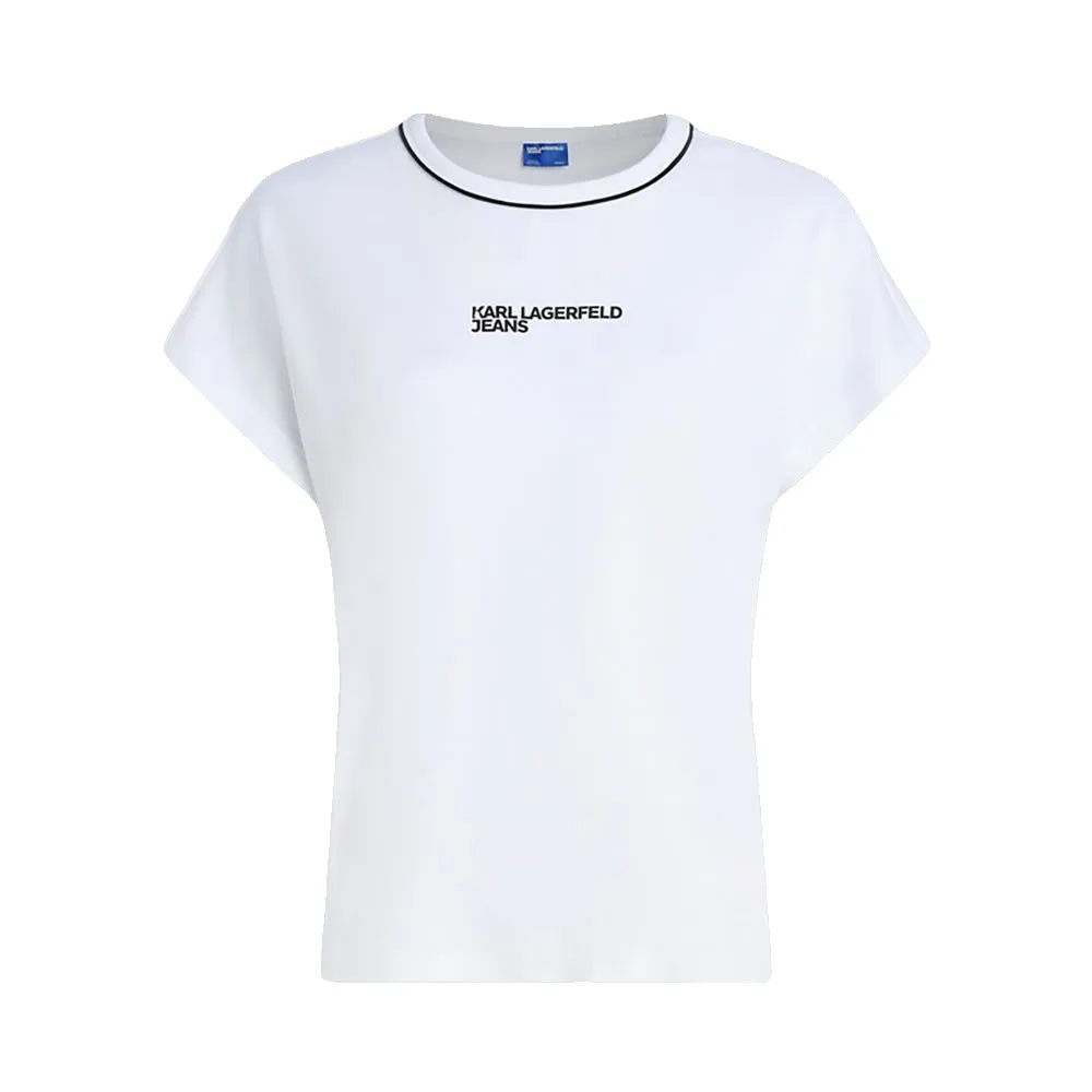 

Футболка с коротким рукавом Karl Lagerfeld Drapey Logo, белый