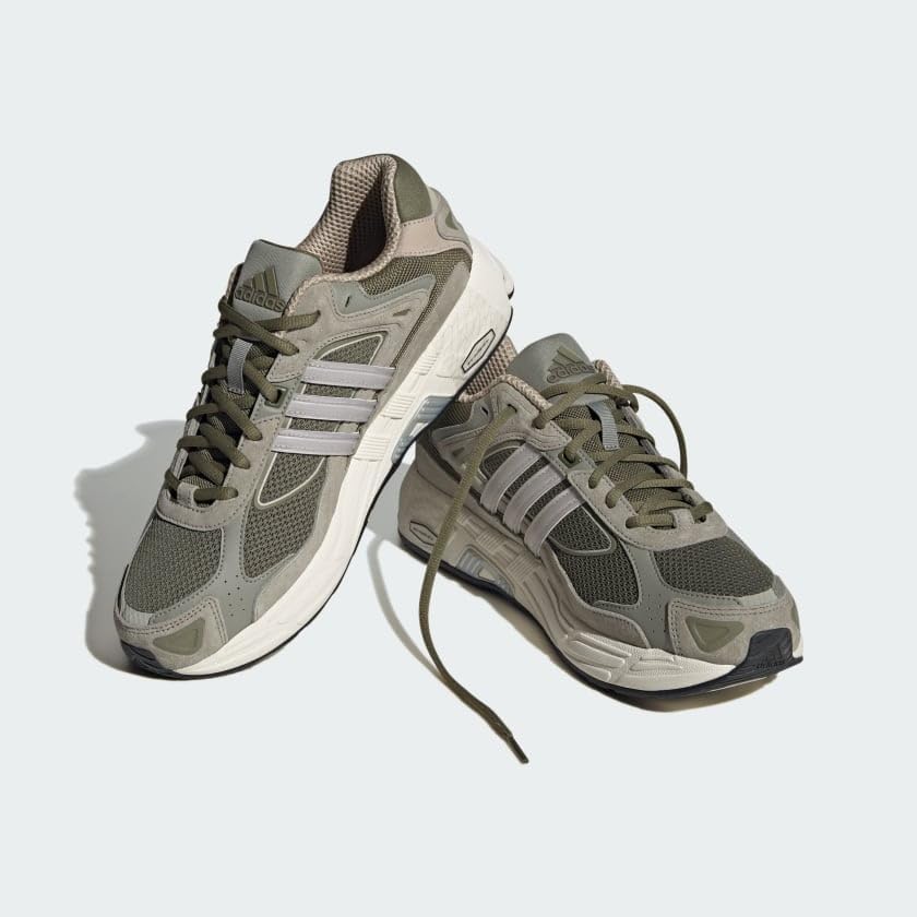 Мужские беговые кроссовки adidas Response CL, Silver Pebble/Wonder Beige/Focus Oli — фото 4