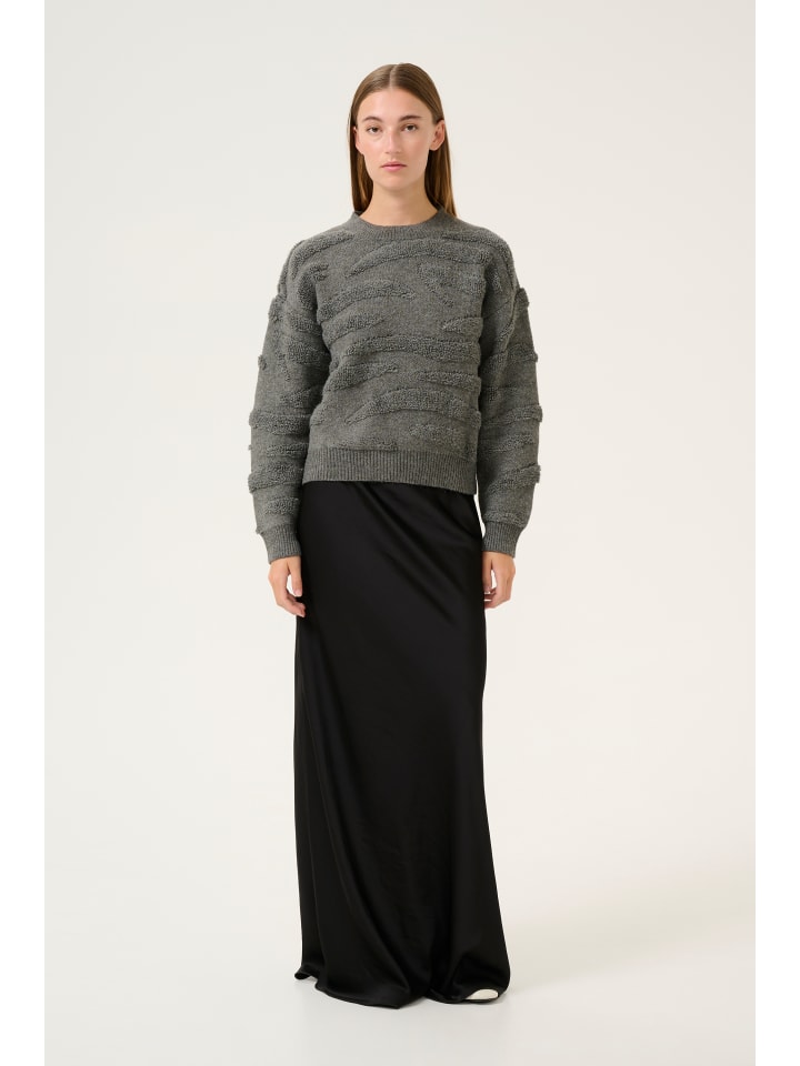 

Karen By Simonsen Вязаный свитер KBRosanne стандартного кроя, темно-серый меланж