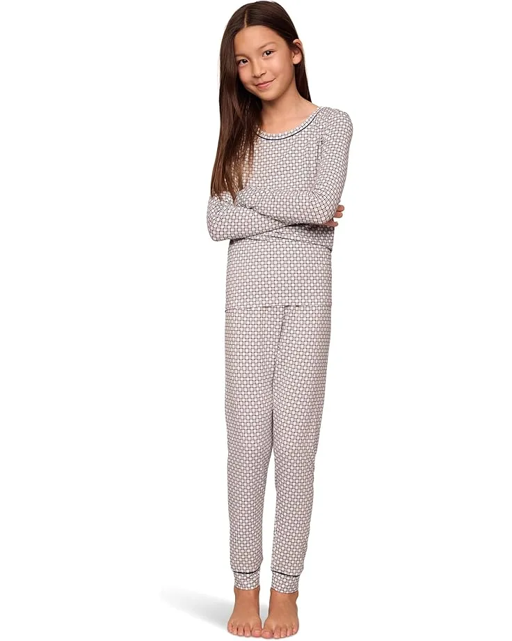 Комплект одежды Gisele Printed - The Night Time Set (для малышей/детей постарше) Eberjey, Geo-Sphere Gray Dawn/Navy
