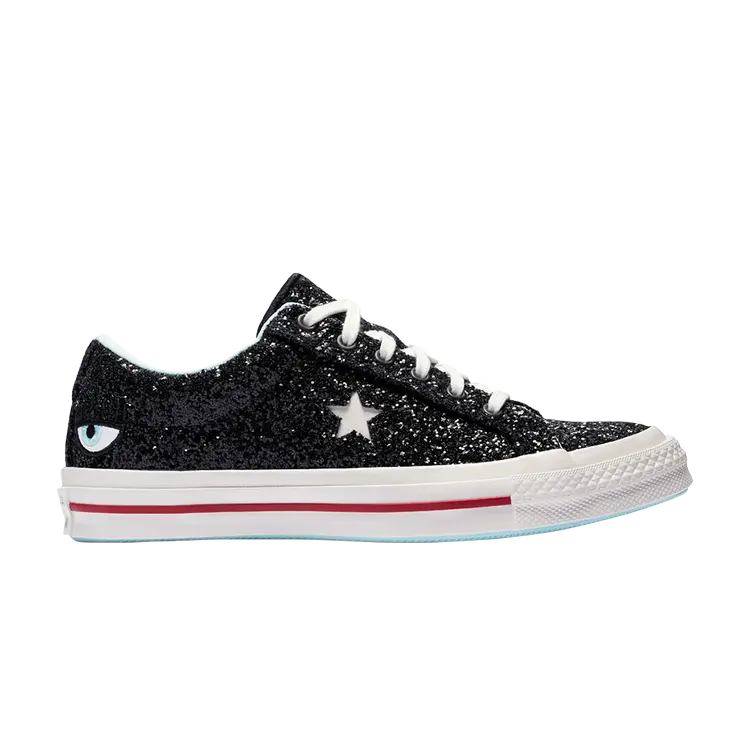 

Кроссовки Converse Chiara Ferragni x Wmns One Star Low Top 'Glitter', черный