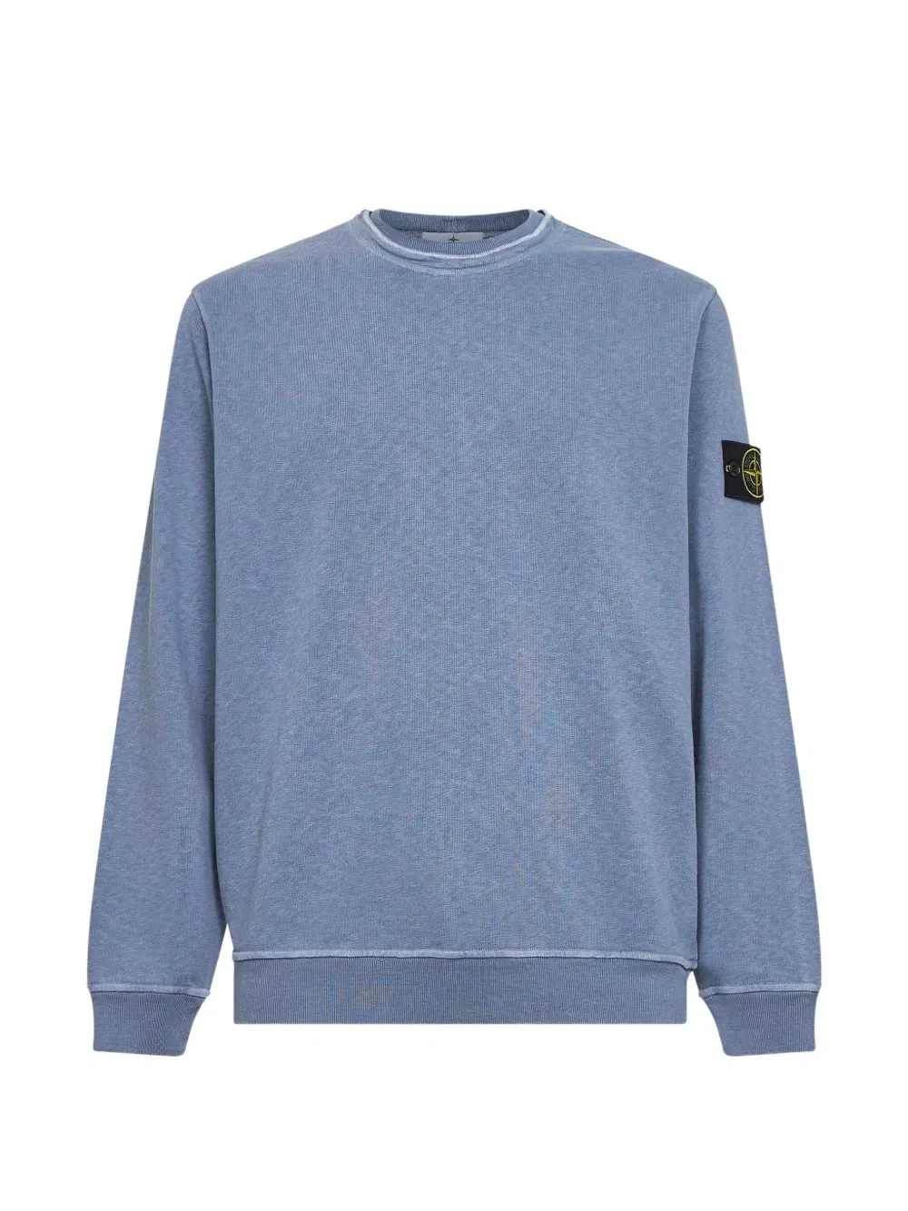 Толстовка с ребристым низом и нашивкой Stone Island, синий