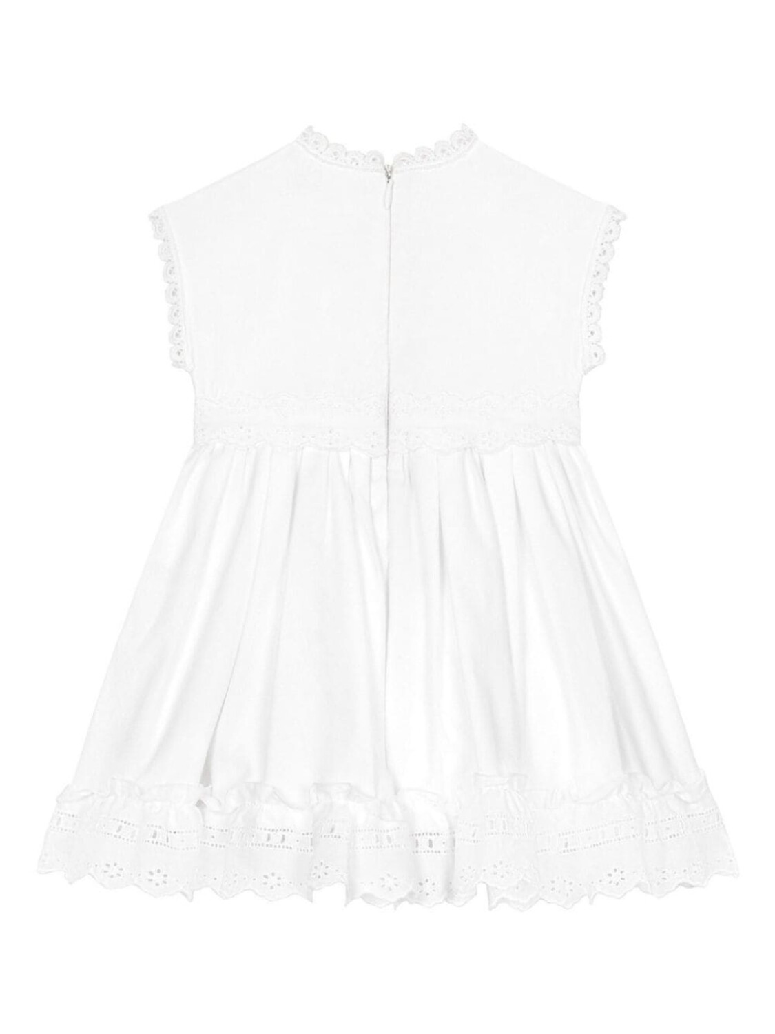 Dolce & Gabbana Kids платье с кружевом, белый — фото 2