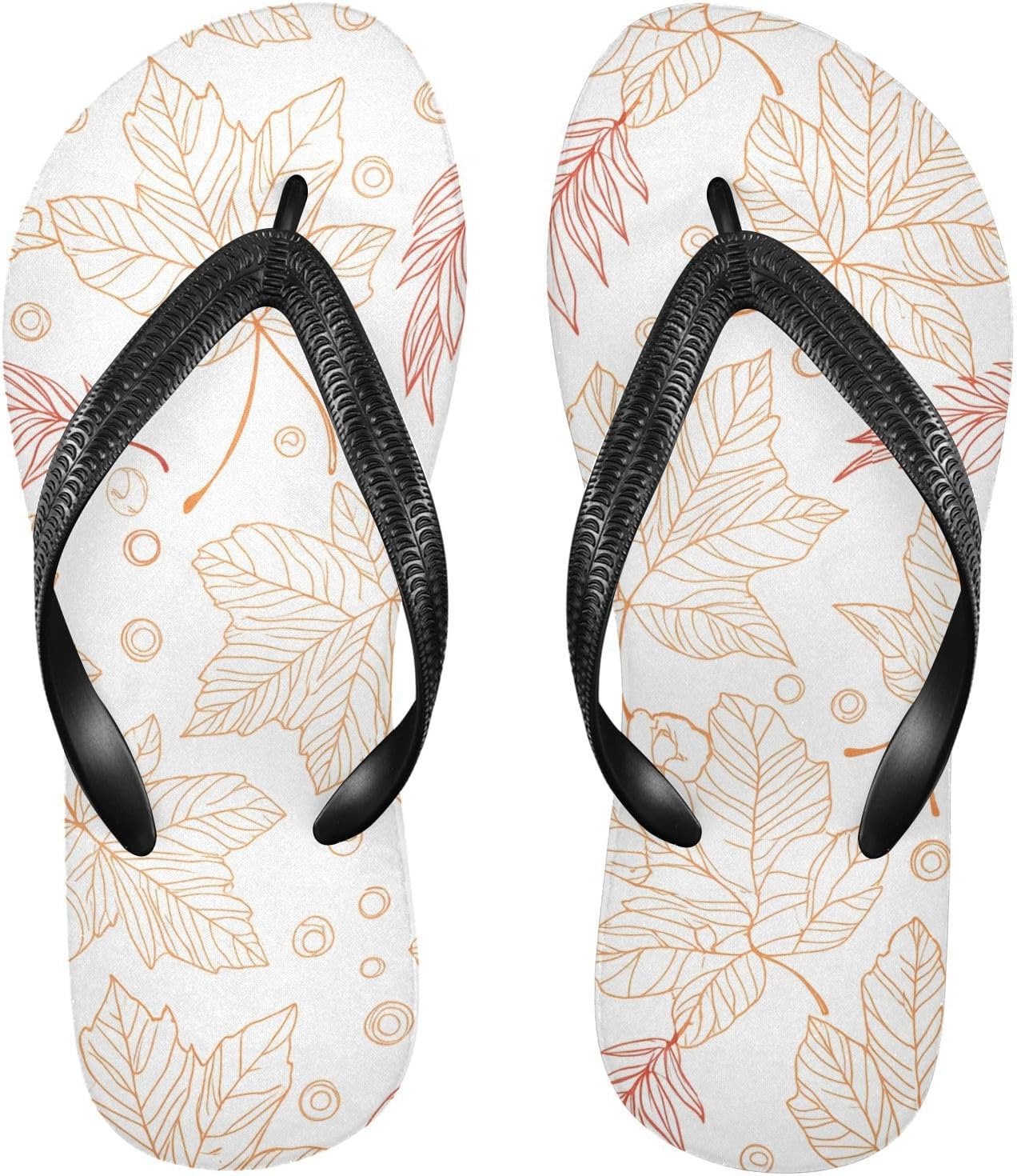 

Женские и мужские пляжные шлепанцы Maple Leaf оранжевого цвета с резиновыми противоскользящими подошвами для душа и летние тапочки Sinestour