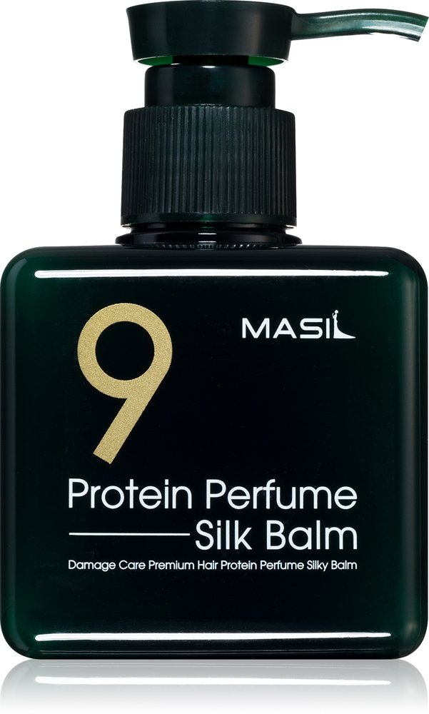 

9-Протеиновый парфюмированный шелковый бальзам, восстанавливающий несмываемый уход для волос, поврежденных при нагревании Masil, 180 мл