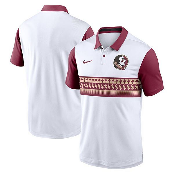 

Мужская белая футболка Florida State Seminoles Primetime Campus Vapor Performance Polo Nike