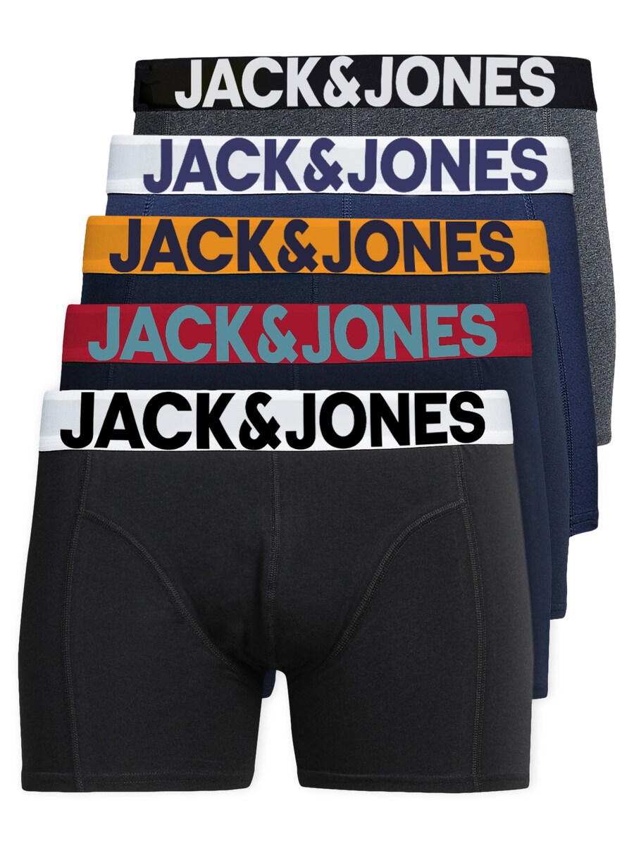 

Боксеры JACK & JONES JJSolid, цвет Navy/Night blue/mottled grey/Black