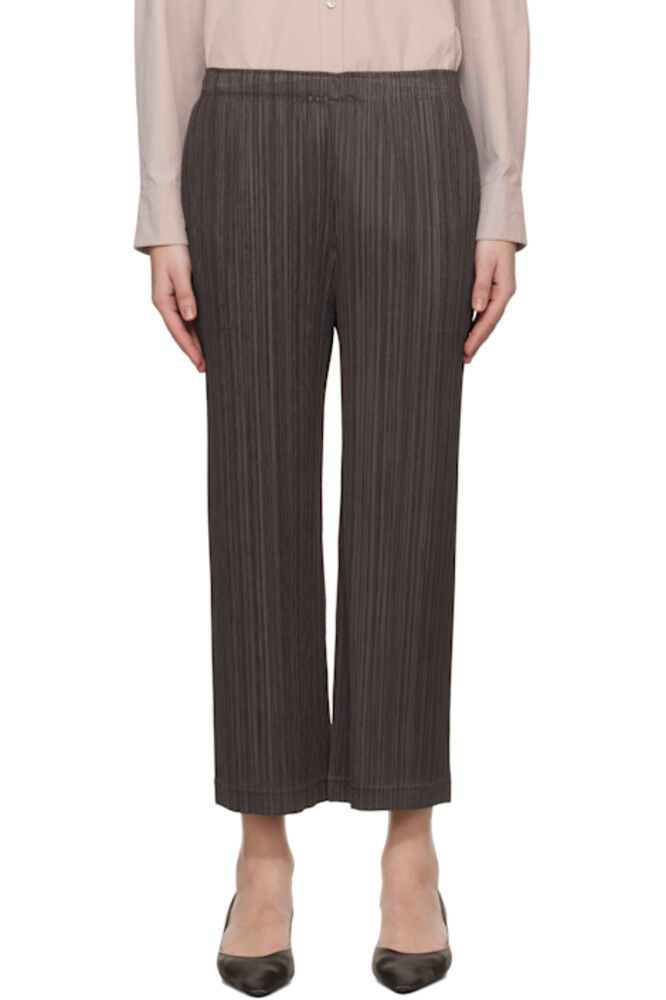 

Серые утолщенные брюки 2 PLEATS PLEASE ISSEY MIYAKE
