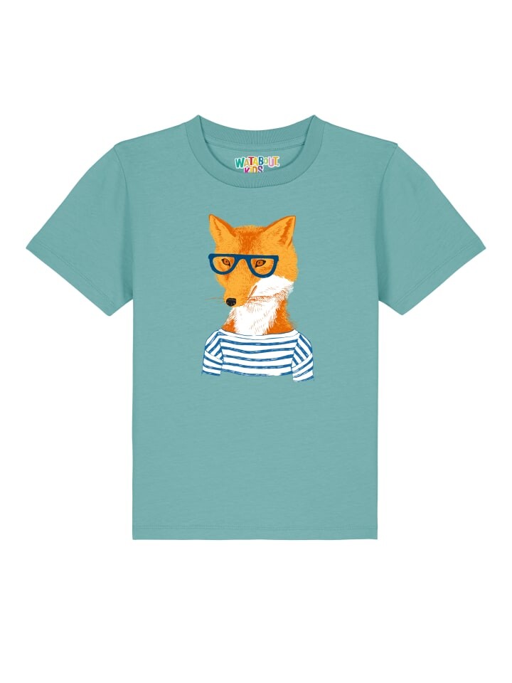 

Футболка wat Apparel, цвет teal monstera