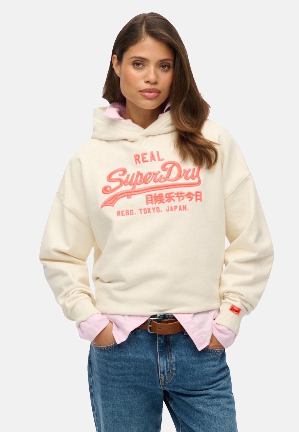 

Толстовка Hoodie Superdry, белый