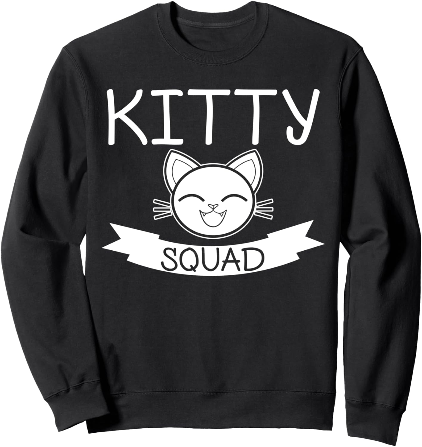 

Kitty Squad - Забавная толстовка для любителей кошек, черный