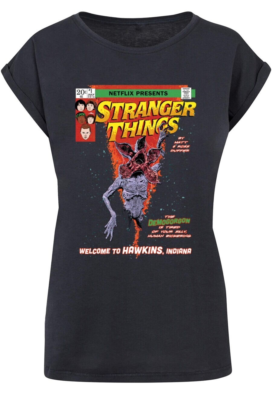 

Футболка ABSOLUTE CULT Shirt Stranger Things - Comic Cover, темно-синий