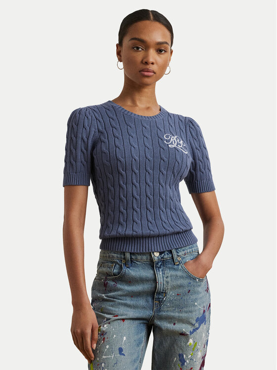

Свитер slim fit 200976989001 Lauren Ralph Lauren, синий