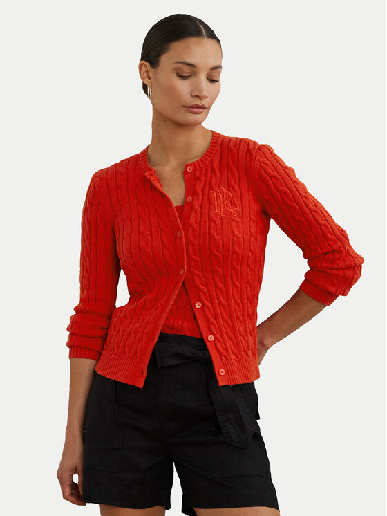 

Облегающий кардиган 200932225010 Lauren Ralph Lauren, красный