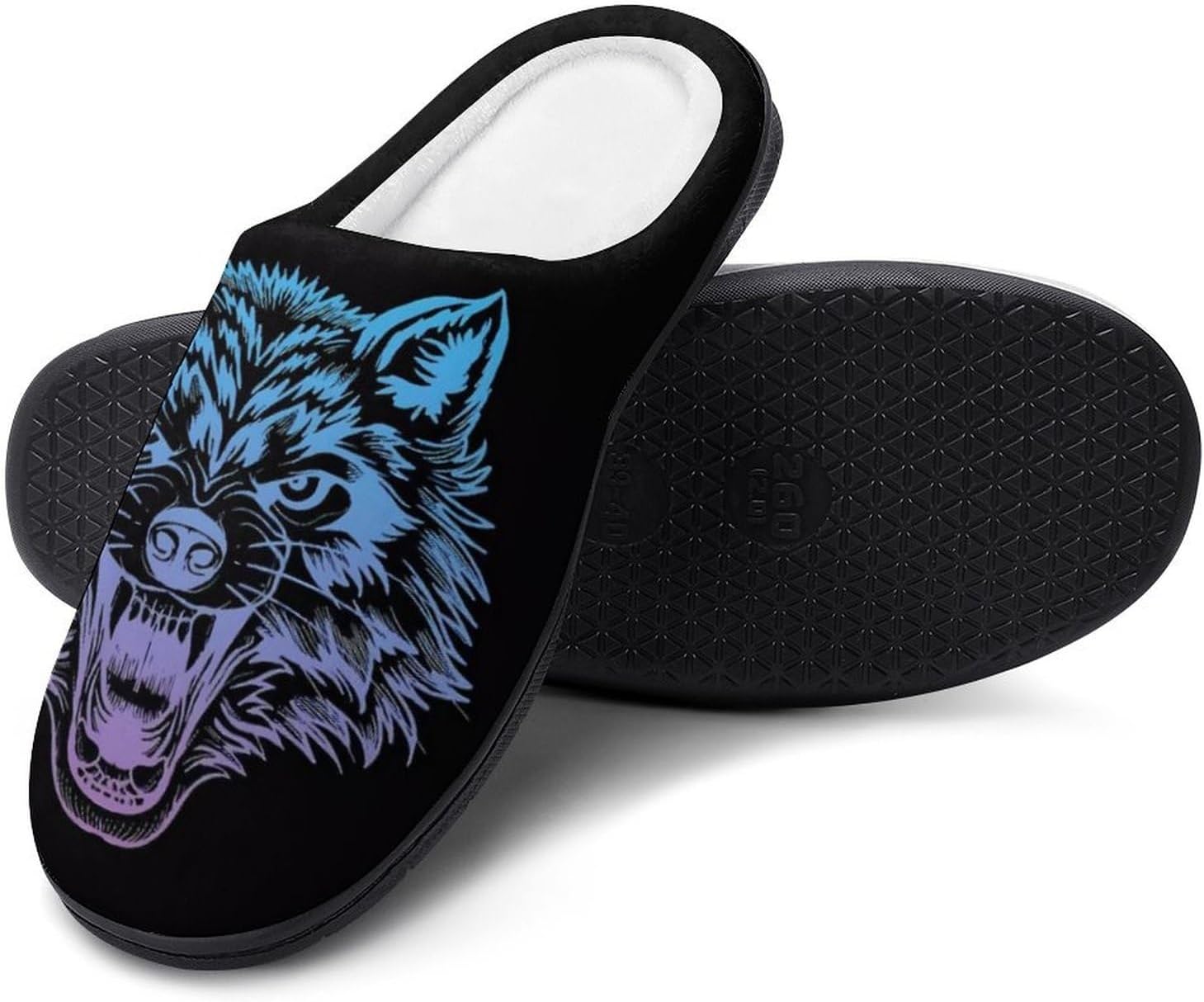 

Слипоны Nordic Viking, теплые и нескользящие, удобные зимние тапочки из мягкого хлопка для дома и улицы Yxhzyhy, Viking Wolf a