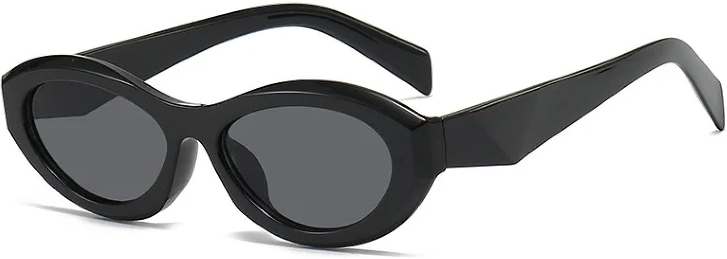 

Женские солнцезащитные очки в маленькой оправе «кошачий глаз», модные, конфетного цвета, с зеркальными линзами, классические, для активного отдыха, с защитой от УФ-излучения UV400 TVTBBVV, Black