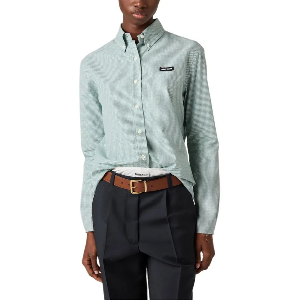 MIU MIU Футболка Women's Dark Green Moderate — фото 4
