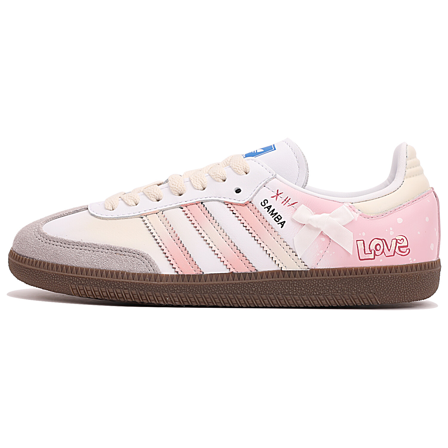 

Кроссовки adidas originals SAMBA OG Skateboarding Shoes Unisex Low-top Pink/white, белый