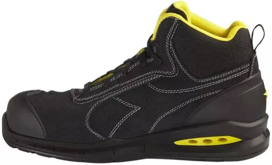 Кроссовки унисекс Run Net Airbox Master Mid S3 SRC ESD UTILITY DIADORA, Black — фото 2
