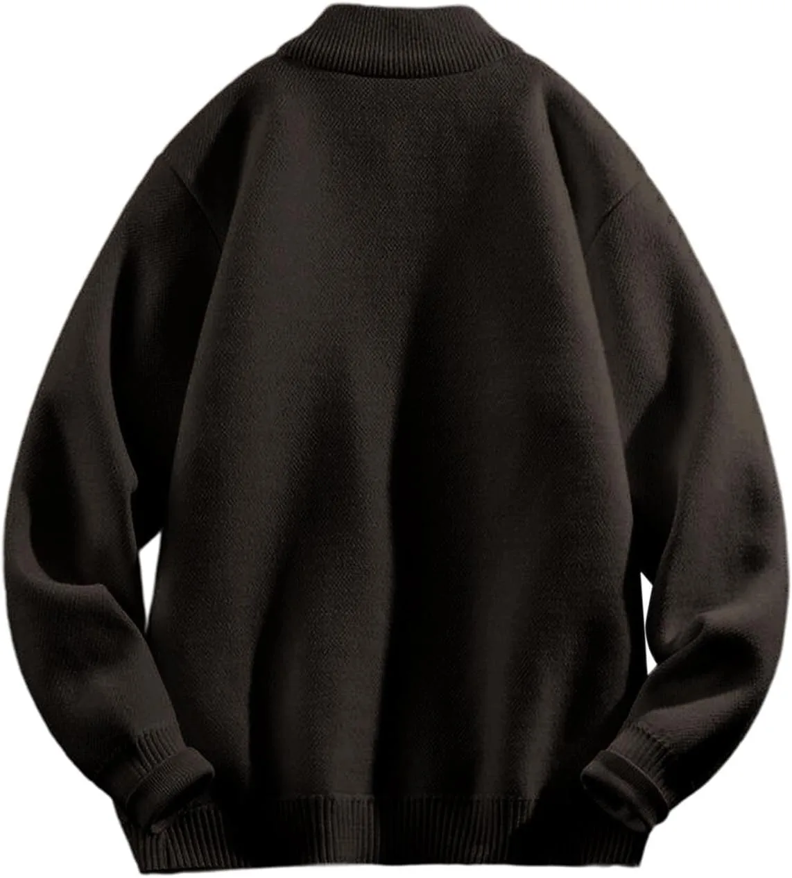 

Мужской свитер с молнией на четверть, утепленный флисом, легкий, с длинными рукавами QUNPIU