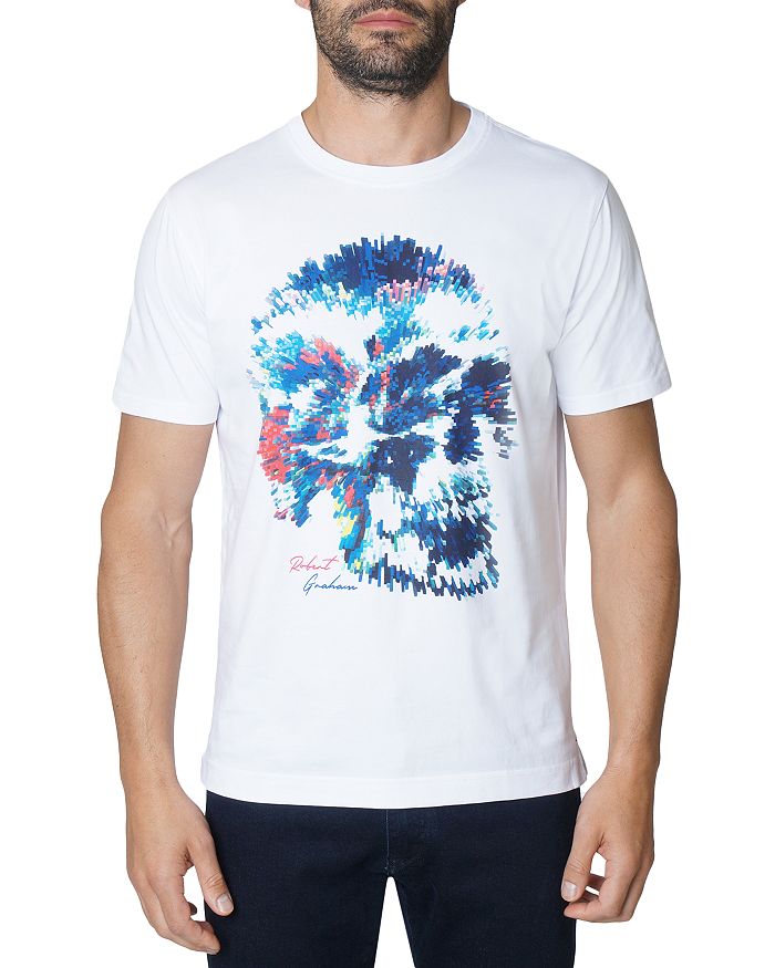 

Футболка с графическим принтом Skull Burst Robert Graham, белый