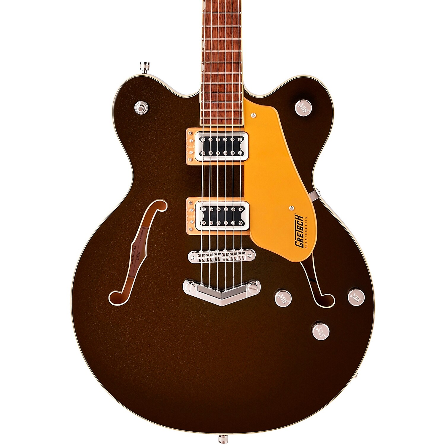 

Gretsch Guitars G5622 Электроматический центральный блок с двойным вырезом и V-образным хвостовиком, черное золото