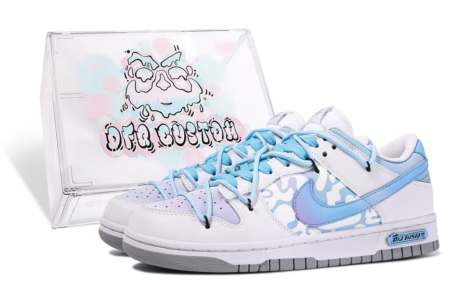 

Кроссовки Nike Dunk Skateboard Shoes Men Low-Top Blue White