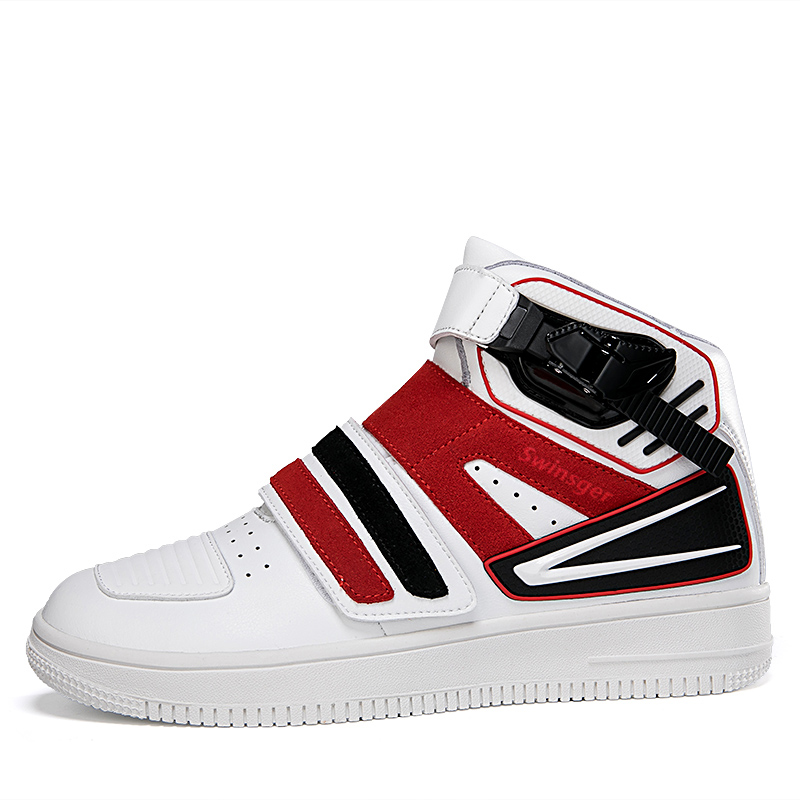 

Swinsger Скользоустойчивые высокие велотуфли мужские бело-красные, цвет White Red