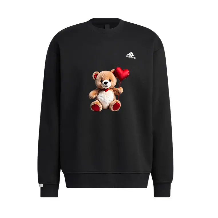 

Толстовка унисекс черная Adidas, черный