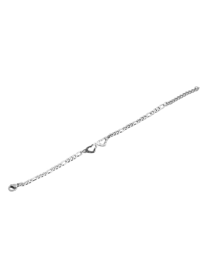 

Adeliás Женский браслет из нержавеющей стали, 18 см, серебристый