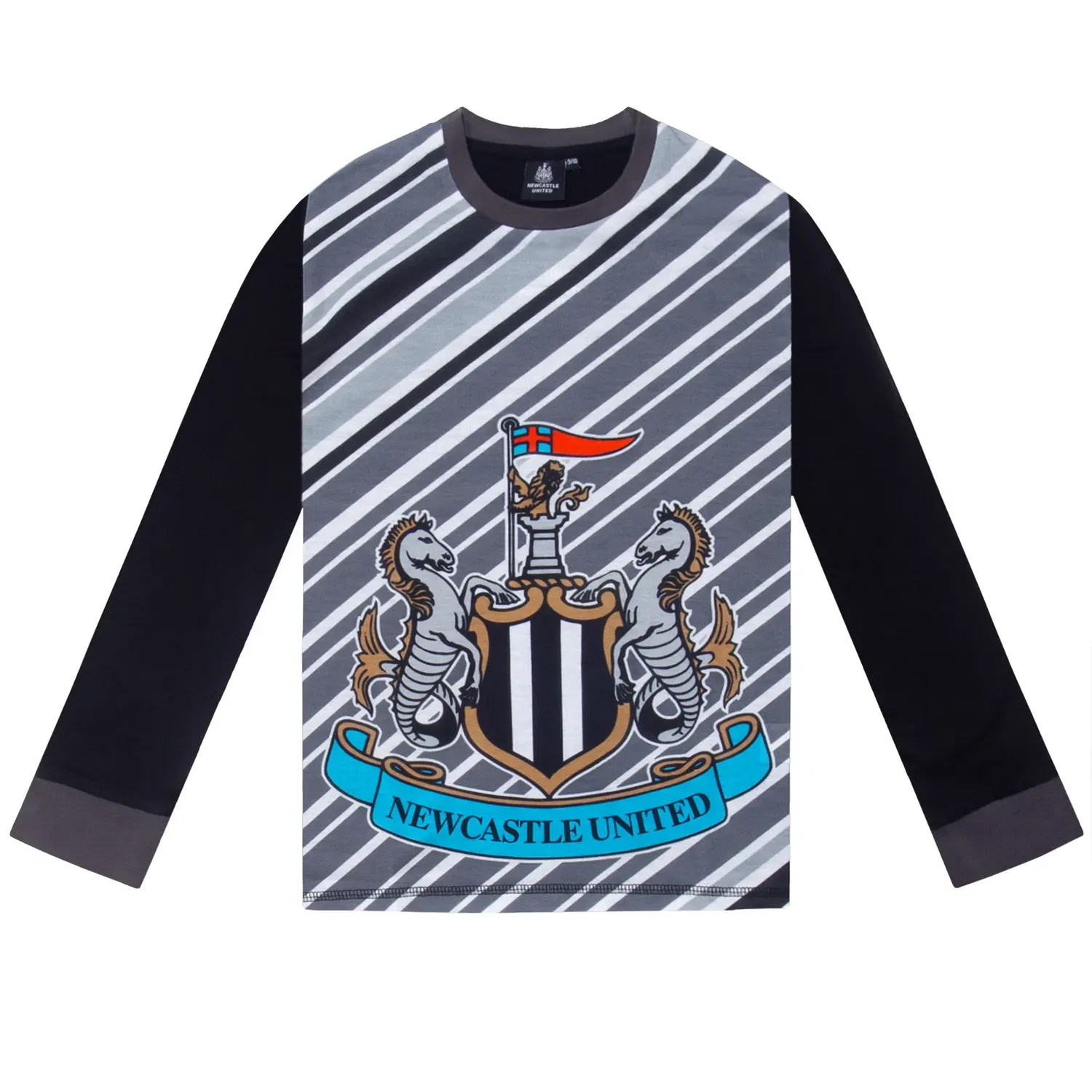 Детская пижама Newcastle United FC с принтом, черный — фото 2