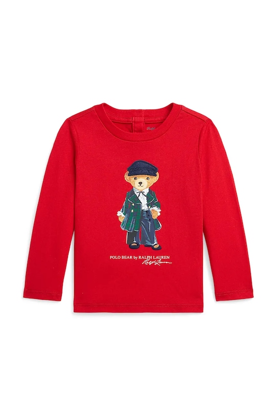 

Детская хлопковая водолазка Polo Ralph Lauren, красный