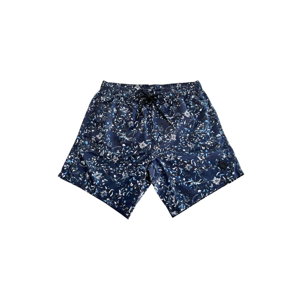 

Синие мужские шорты для плавания из полиэстера Trussardi Beachwear, Blue
