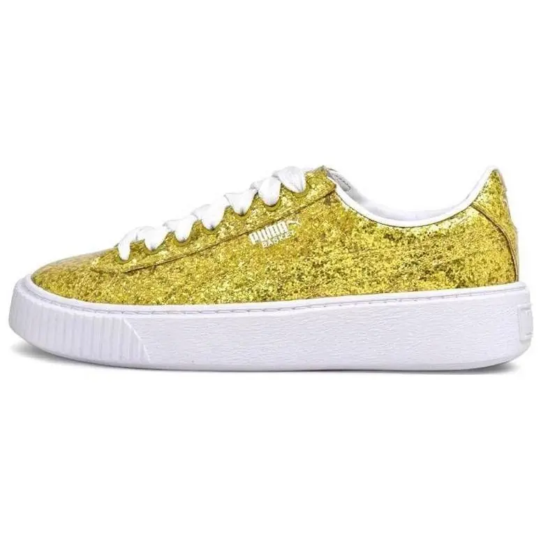 

Кроссовки Puma Women's Basket Platform Glitter 'Gold', золотой