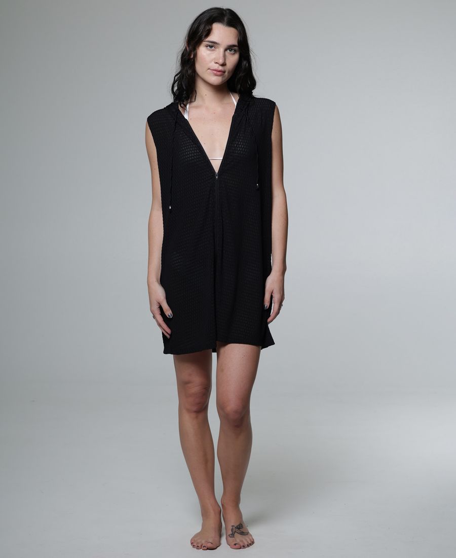 

Женская толстовка без рукавов на молнии для плавания J Valdi, Black