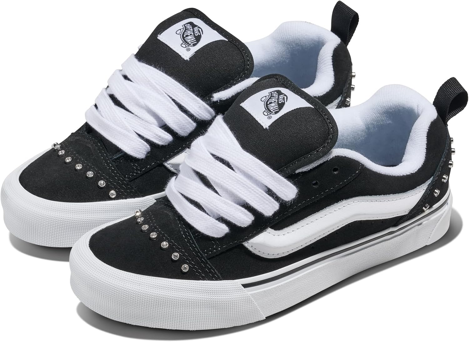 Кроссовки Vans Knu Skool для взрослых унисекс, белый/черный — фото 2